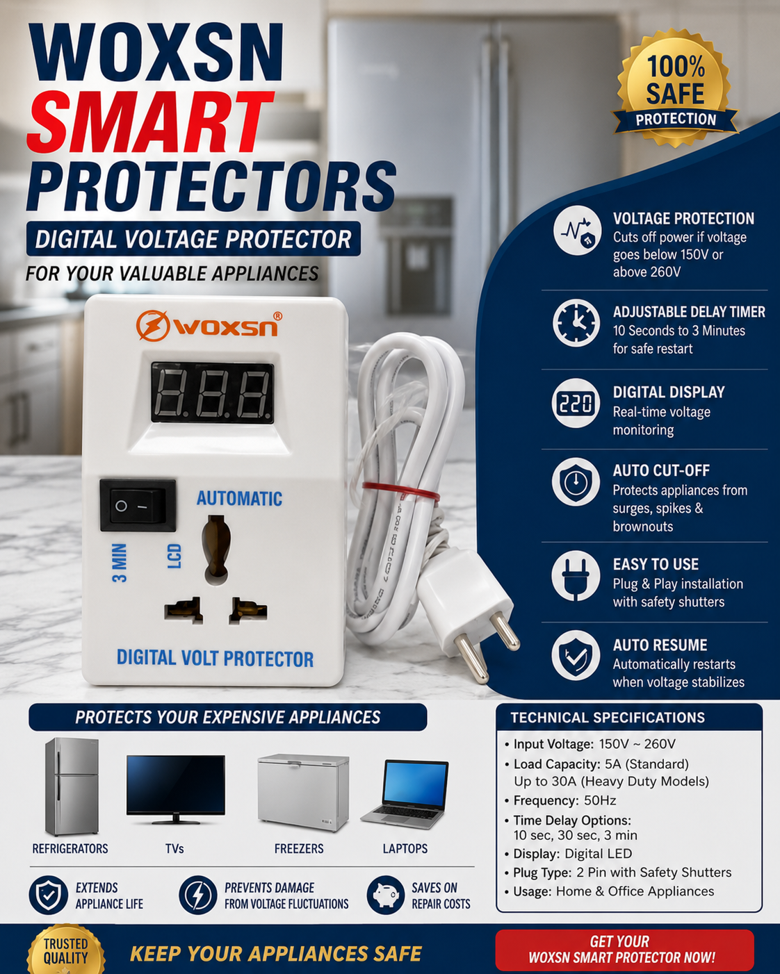 Woxsn Smart Appliances Protector