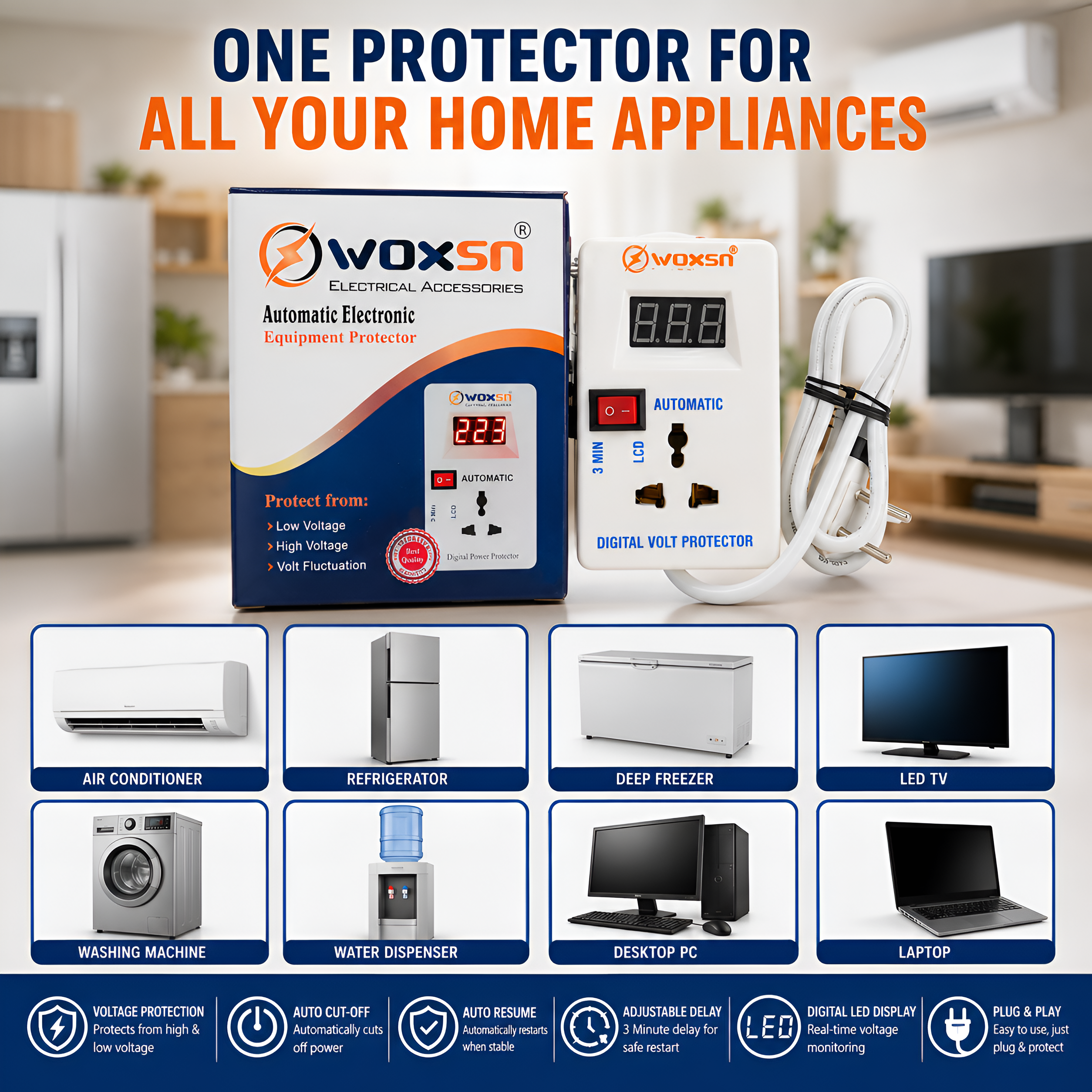 WOXSN - Smart Appliance Protector (MUHAFIZ)